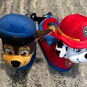 Paw Patrol Toddler Plush Slippers 9/10 NEW with Tags